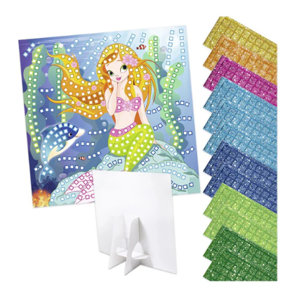 Mosrubber mozaïek - Zeemeermin